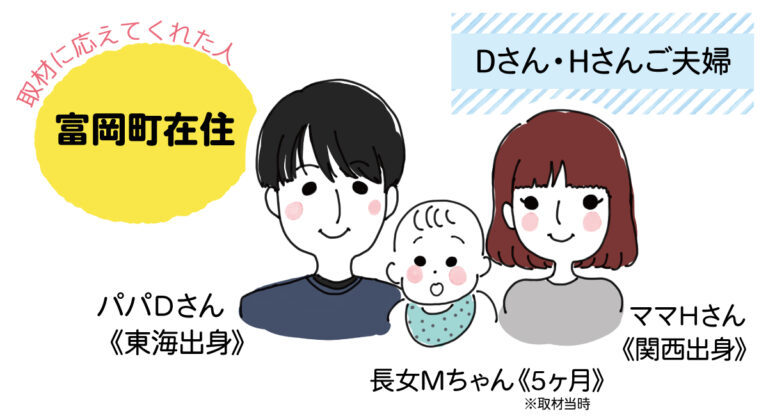 ふたばで子育てする人のリアルボイス #005│富岡町 Dさん・Hさん夫妻